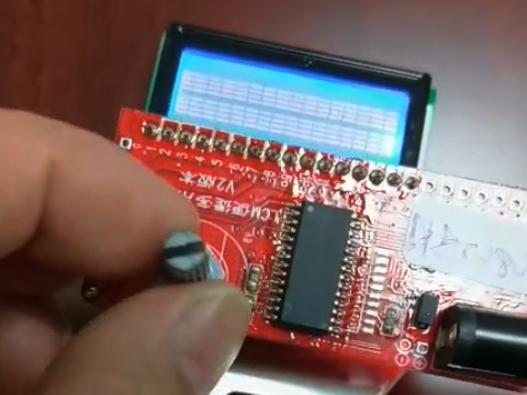 How to adjust the contrast of 1602 lcd module