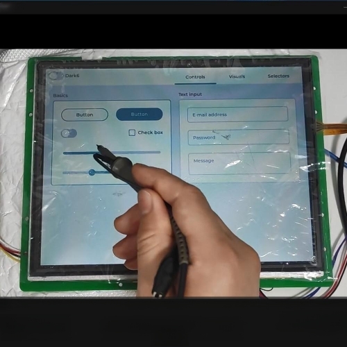 10.4-inch touch screen function debugging