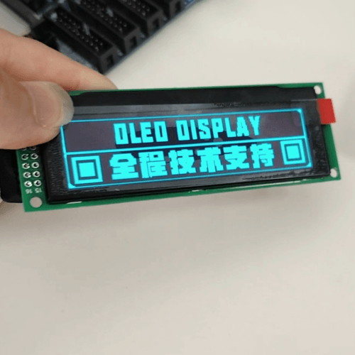 3.12 inch blue OLED dot matrix screen program code debugging